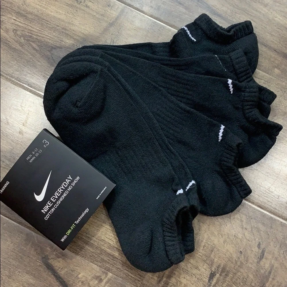 NIKE 3 pairs set EVERYDAY COTTON CUSHIONED NO SHOW men’s socks